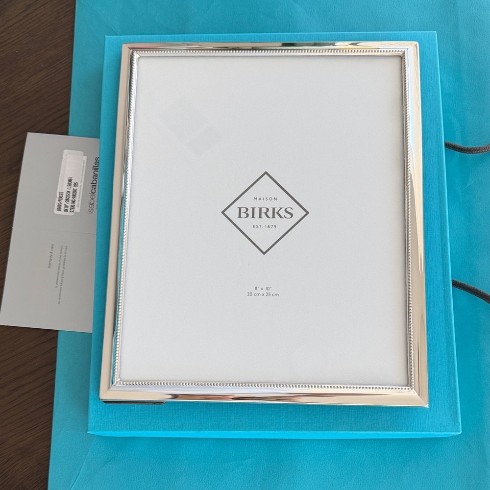 925 Sterling Silver Birks Picture Frame